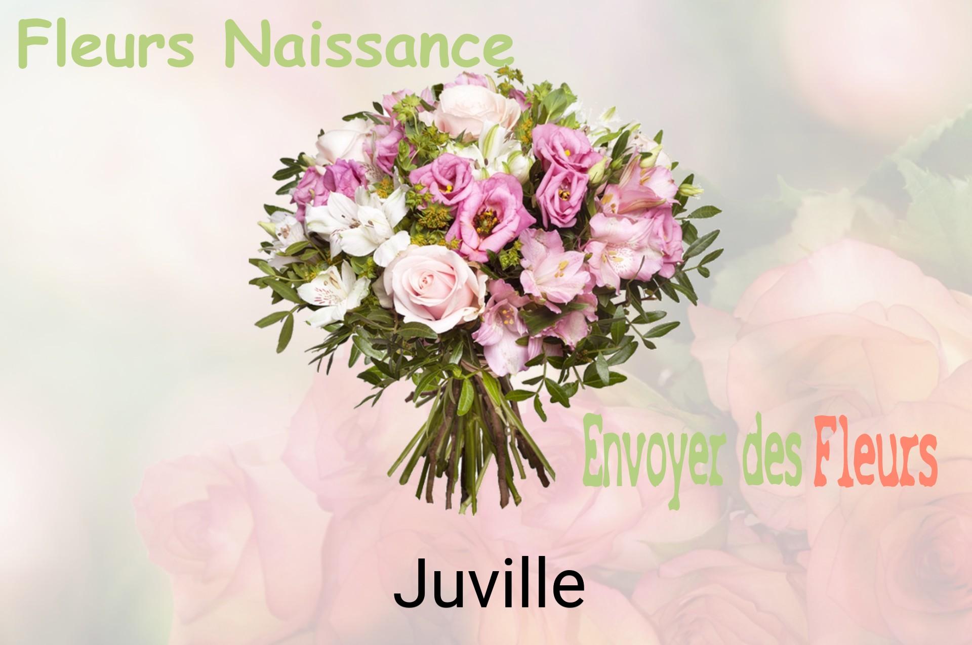 Bouquet de fleurs de naissance livré à Juville